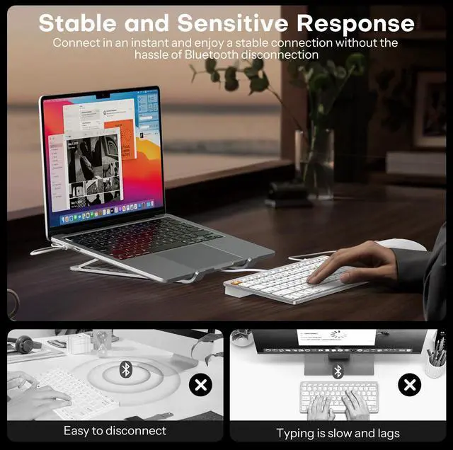 Alt view image 5 of 5 - OMOTON Wired Keyboard and Mouse Compatible with Mac, with Dual Interface (Type-C and USB) Keyboard Compatible with MacBook Pro/Air, iMac, Mac mini/Pro Laptop