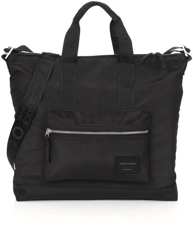 Main image of ZIMEGO Stylish Casual Business Laptop Tote Bag - Durable Travel Crossbody Shoulder Bag, Black