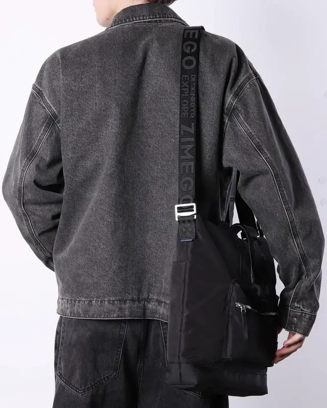 Alt view image 4 of 5 - ZIMEGO Stylish Casual Business Laptop Tote Bag - Durable Travel Crossbody Shoulder Bag, Black