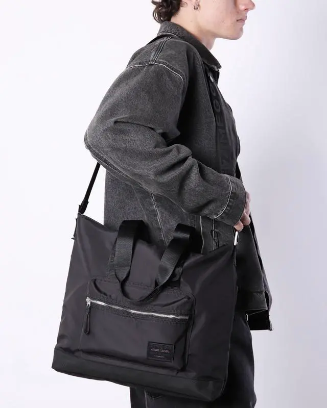 Alt view image 5 of 5 - ZIMEGO Stylish Casual Business Laptop Tote Bag - Durable Travel Crossbody Shoulder Bag, Black