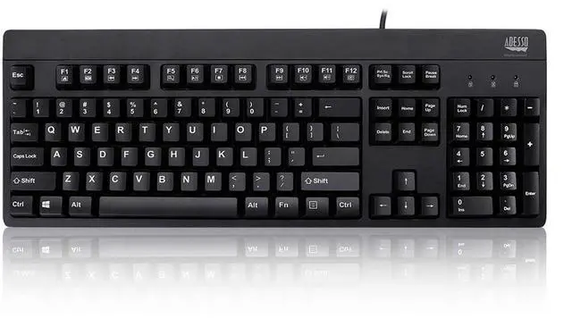 Main image of Adesso Easy Touch 630Ub, Wired Waterproof Keyboard (AKB-630UB), Black