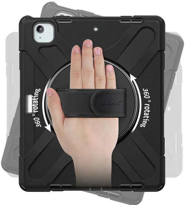 Alt view image 4 of 5 - Sahara - Raider-X Series Heavy-Duty Case for iPad Air 13" (M2 2024/M3 2025), Scorpion Black, (TB00416)