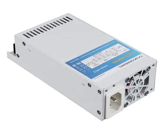 Alt view image 2 of 5 - T.F.SKYWINDINTL Flex ATX Power Supply 600W Dual CPU Connector Modular PSU Full Voltage 110/220V Ultra-Quiet 20+4Pin for Desktop PC Server POS AIO System White