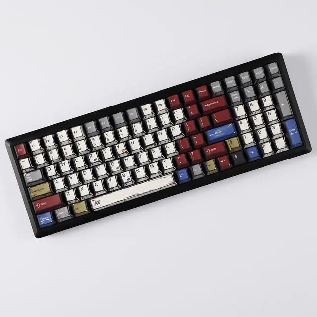 Alt view image 5 of 5 - YMDK Retro Manga Theme Keycaps Anime Comic Full Set 141 Keys Creative Interesting Homemade Custom Keycap PBT Dye Sub Cherry Profile Key Caps for MX Mechanical Keyboard