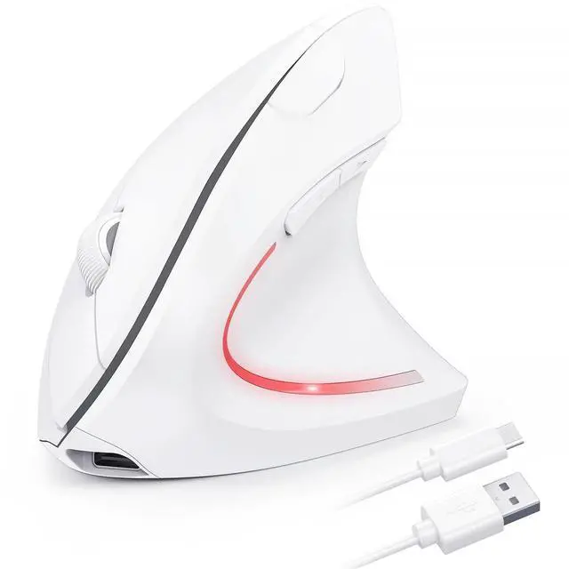 Main image of TECKNET Ergonomic Mouse Wireless, Rechargeable Mouse Wireless Silent for Carpal Tunnel Right Hand, 2.4GHz USB Vertical Mouse Wireless for Laptop, 5 Adjustable 4800 DPI, Computer, MacBook, Desktop