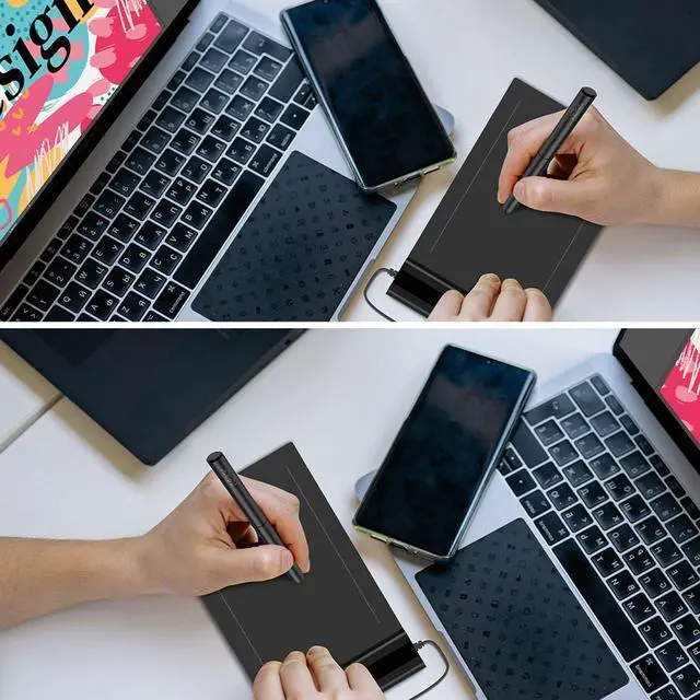 Alt view image 5 of 5 - Graphics Drawing Tablet VEIKK S640 6x4 Inch Portable OSU Tablet with 8192 Levels Battery-free Stylus Pen for Digital Art&Animation,compatible with PC/Mac/Linux/Windows