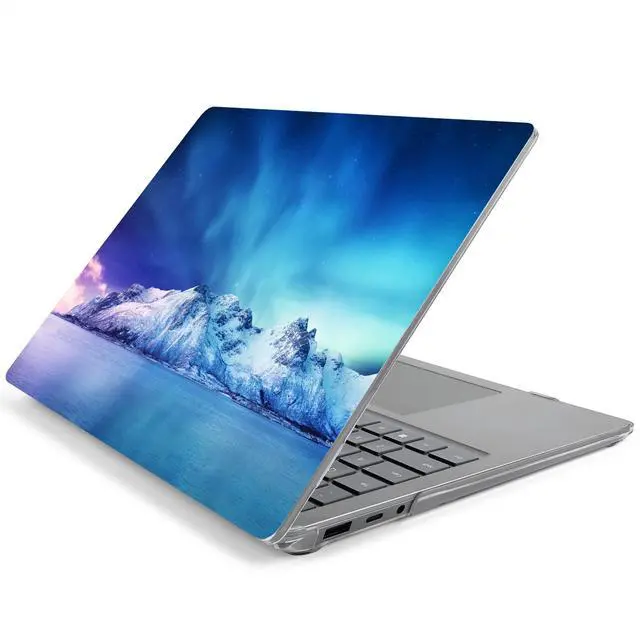 Alt view image 3 of 5 - Batianda Premium Laptop Case for 15" Microsoft Surface Laptop 5 4 3 with Metal Palm Rest Designed Clear Protective Plastic Hardshell & Keyboard Cover & Screen Protector, Aurora