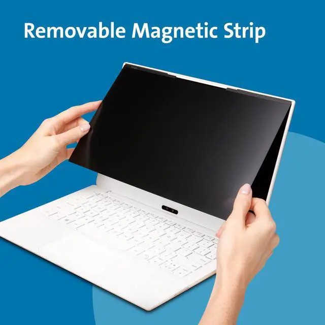 Alt view image 3 of 5 - Kensington MagPro(tm) Magnetic Laptop Privacy Screen 14 inch, Removable 16:9 Laptop Privacy Filter, Anti-Glare, Blue Ray Reduction, Compatible with HP/Dell/Acer/Asus/Samsung/Lenovo (K58352WW)