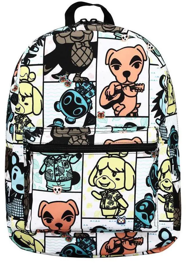 Main image of Animal Crossing Online Video Game Tile Print Sublimated Laptop Backpack