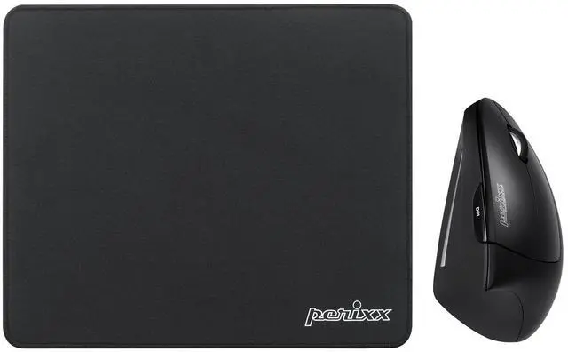 Main image of Wireless Vertical Mouse with Waterproof 12x10 Stitched Mouse Pad