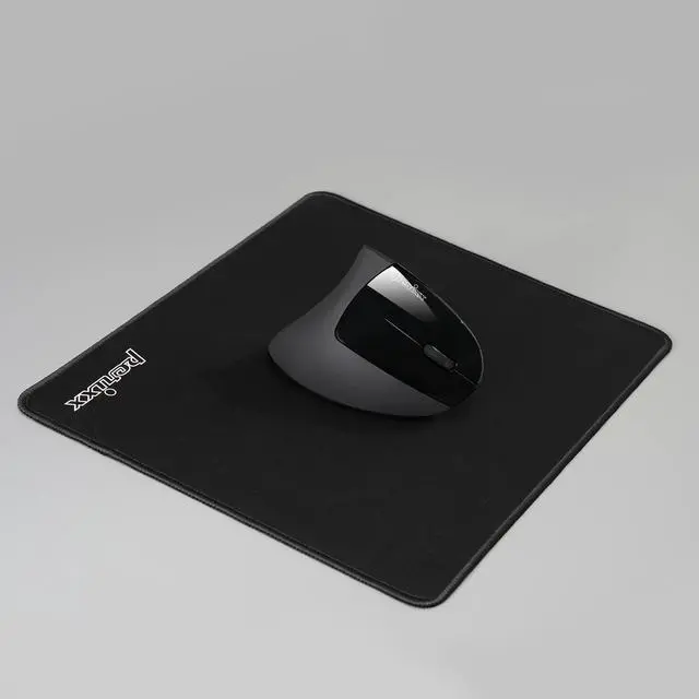Alt view image 2 of 5 - Wireless Vertical Mouse with Waterproof 12x10 Stitched Mouse Pad