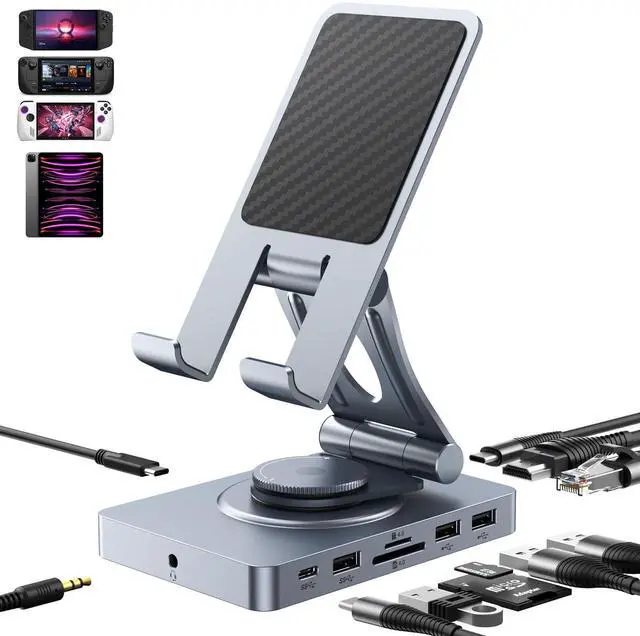 Alt view image 2 of 5 - Versatile USB C Docking Station and NewQ USB4 M.2 NVMe SSD Enclosure