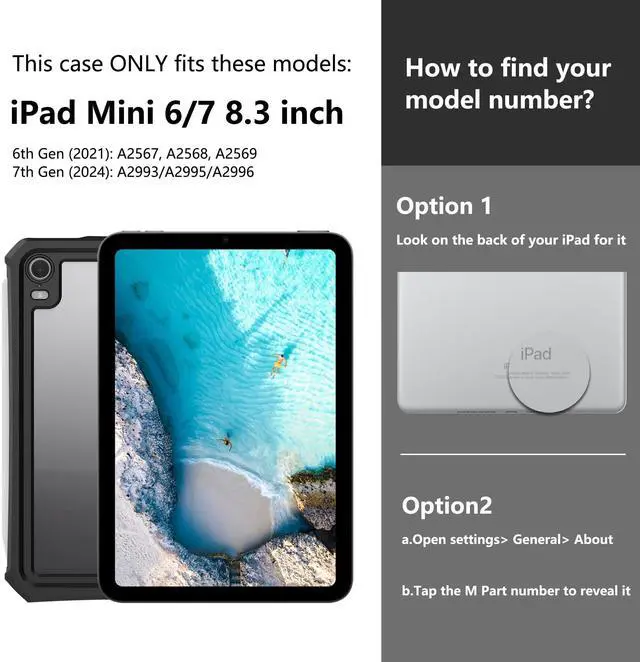 SHELLBOX 防水ケース iPad mini 6世代 7世代 8.3インチ Amazon.co.jp: iPad mini 6 / Mini 7用防水ケース、[スクリーン