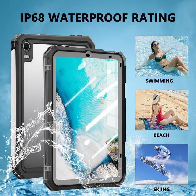SHELLBOX 防水ケース iPad mini 6世代 7世代 8.3インチ Amazon.com: ShellBox Case Waterproof Case for Apple iPad