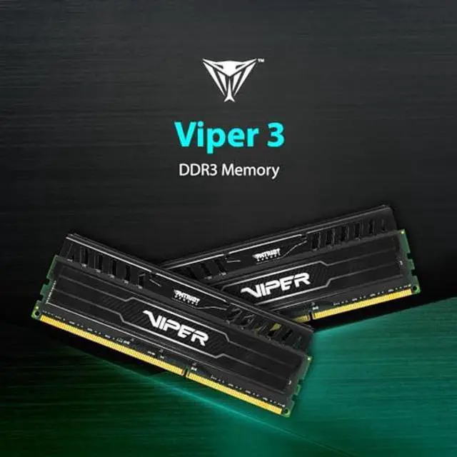 Alt view image 2 of 5 - Patriot Viper 3 DDR3 RAM 16GB (2X8GB) 1600MHz CL10 1.5v UDIMM Desktop Gaming Memory Kit Compatible with XMP - PV316G160C0K