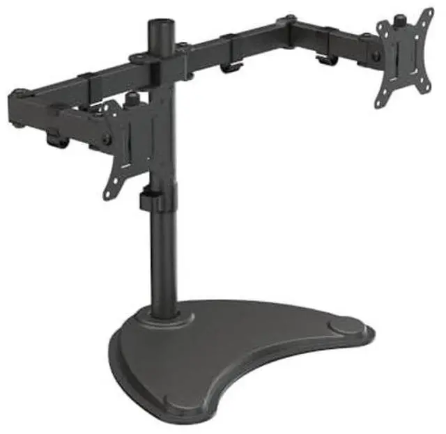 Alt view image 4 of 4 - KS Doublesight Displays 2 Full HD 24" Monitors (1920 x 1080), 75Hz, Dual Monitor Stand Combo