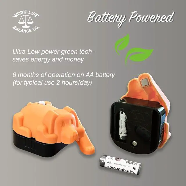 Alt view image 3 of 5 - Laptop Trackpad Jiggler -AA Battery lasts 6 months -Undetectable -Cordless Mouse Jiggler -Does Not Work on DeII -Keeps Touchpad Active, Laptop Awake -Mechanical Mouse Mover -ON/Off Switch (Orange Dog)