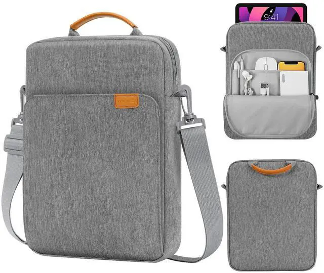 Main image of MoKo 9-11 Inch Tablet Sleeve Bag Handle Carrying Case with Shoulder Strap Fits 11inch iPad Air M3, iPad A16 2025, Pro 11 inch, iPad 10/9/8/7th Gen, Tab S8/S9 11", Dark Gray