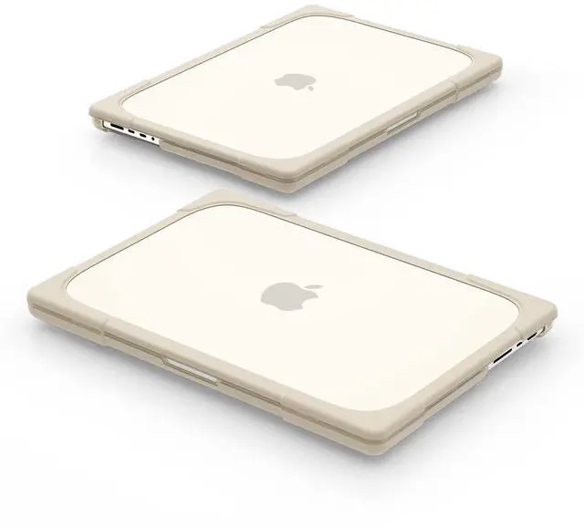 Alt view image 5 of 5 - Batianda Compatible with New MacBook Pro 16 inch Case 2024 M4 Chip 2023 2021 Release with M3 M2 Pro Max, Heavy Duty Protective Plastic Hard Shell with Fold Kickstand & Keyboard Cover Protector, Khaki