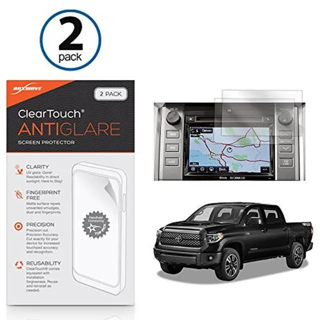 Alt view image 3 of 5 - BoxWave Screen Protector Compatible with Toyota 2018 Tundra Display (6.1 in) - ClearTouch Anti-Glare (2-Pack), Anti-Fingerprint Matte Film Skin