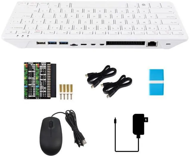 Main image of Waveshare Basic Kit, Compatible with Raspberry Pi 500, Quad-core Arm Processor, WiFi/Bluetooth Support, Dual-4K Outputs, Comes with Official 32GB Micro SD Card
