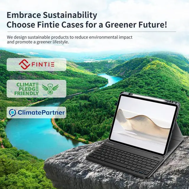 Alt view image 2 of 5 - Fintie Keyboard Case for iPad Pro 13-inch (M4) 2024 with Pencil Holder - Soft TPU Back Cover with Magnetically Detachable Bluetooth Keyboard, Gray