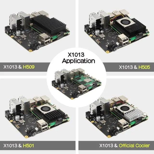 Alt view image 5 of 5 - Geekworm X1013 PCIe to 10-Port USB 3.0 + USB 2.0 USB HUB Shield for Raspberry Pi 5