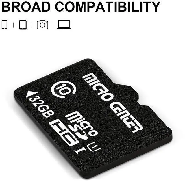 Alt view image 4 of 5 - Micro Center 32GB Class 10 MicroSDHC Flash Memory Card 10 Pack with Adapter for Mobile Device Storage Phone, Tablet, Drone & Full HD Video Recording - 80MB/s UHS-I, C10, U1 (10 Pack)