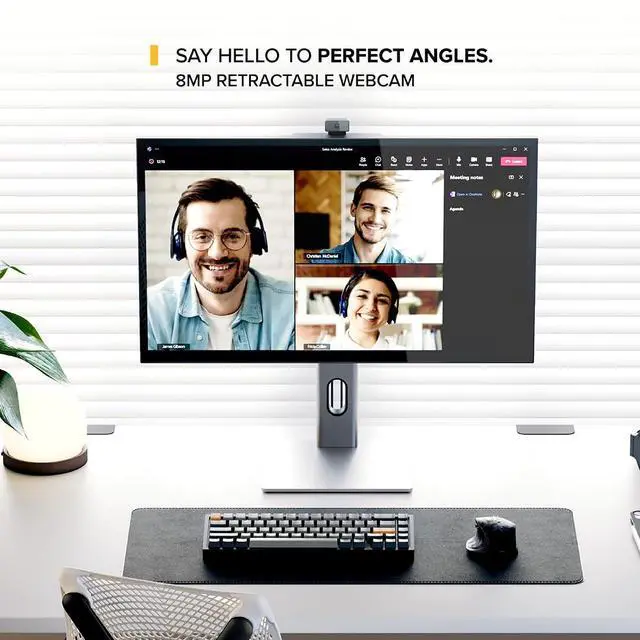 Alt view image 2 of 5 - ALOGIC Clarity Pro 27" UHD 4K Monitor with 65W PD and Webcam