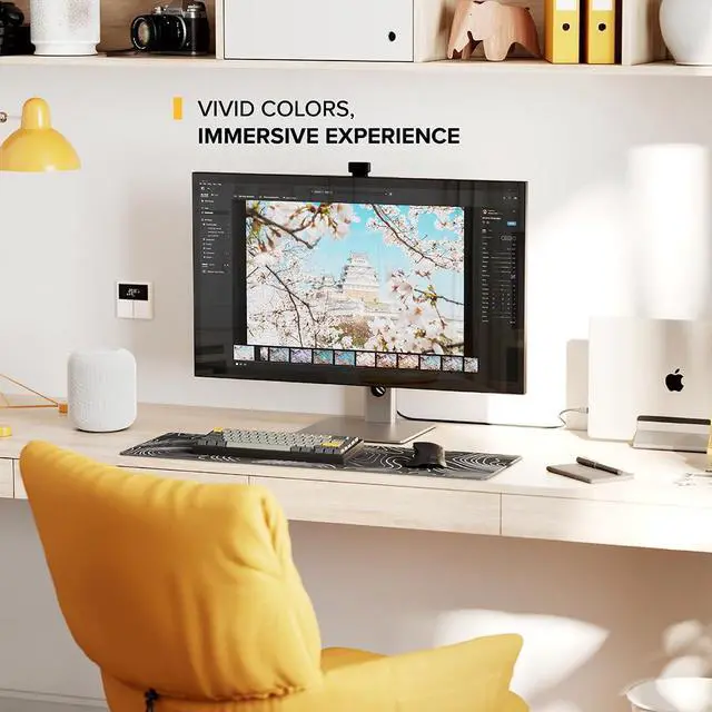 Alt view image 3 of 5 - ALOGIC Clarity Pro 27" UHD 4K Monitor with 65W PD and Webcam