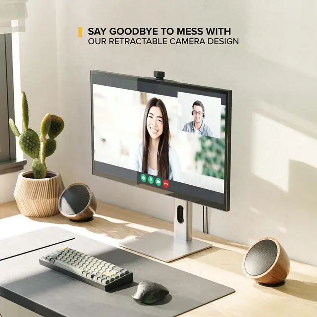 Alt view image 5 of 5 - ALOGIC Clarity Pro 27" UHD 4K Monitor with 65W PD and Webcam