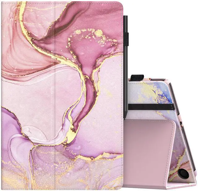 Main image of MoKo Case for  Kindle Fire Max 11 Case (13th Generation, 2023 Release) 11" - Slim Folding Stand Cover Case for Fire 11 Tablet with Auto Wake/Sleep, Light Pink Gold Marble