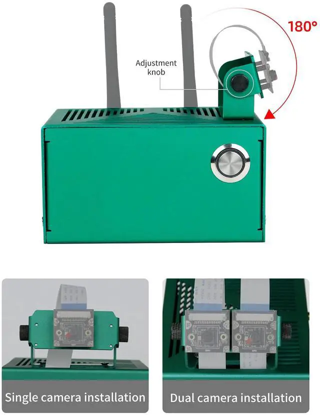Alt view image 5 of 5 - Yahboom Jetson Nano Aluminum Alloy Case Compatible with Orin Nano Super, Orin NX Super Metal Case with Cooling Fan Reasonable