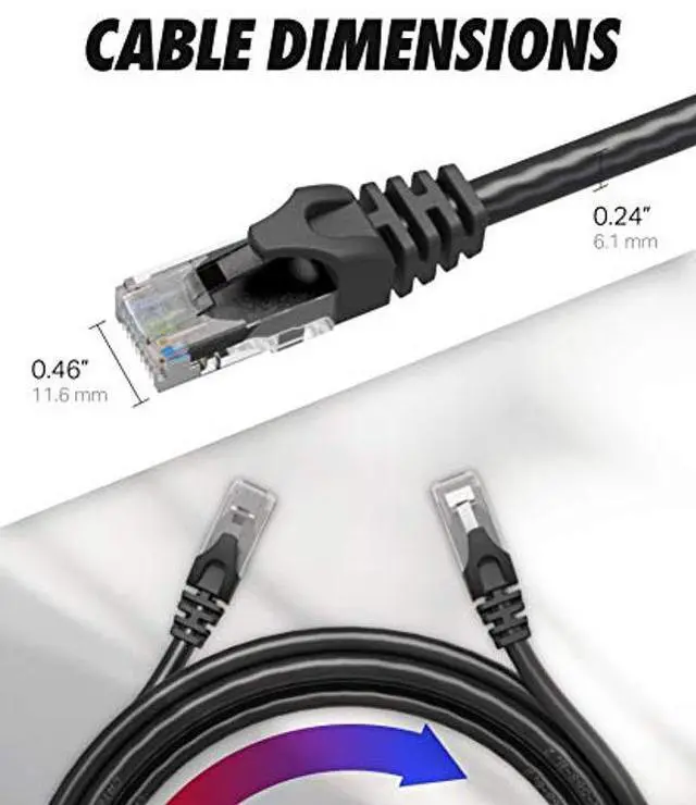 Alt view image 3 of 5 - Ultra Clarity Cables Cat6 Ethernet Cable 75FT + 20FT