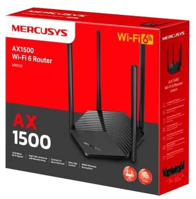 Alt view image 4 of 5 - TP-LINK MR60X AX1500 WiFi 6 Router, Up to 1.5Gbps, OFDMA, MU-MIMO, WPA3