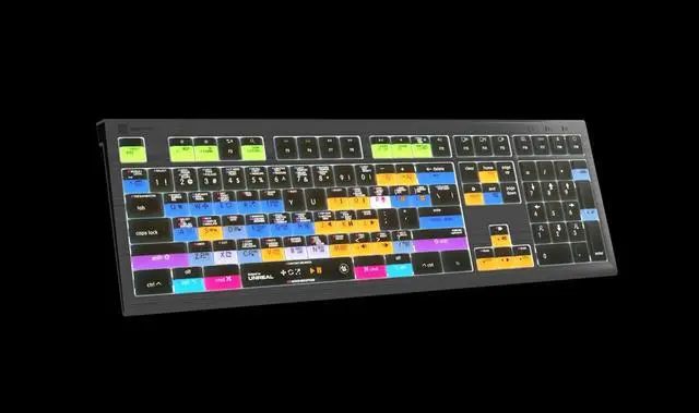 Alt view image 3 of 5 - Logickeyboard Backlit Designed for Unreal Engine 5 on Mac * p/n LKB-UNREAL-A2M-US