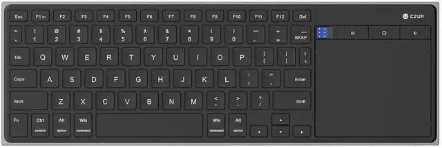 Main image of CZUR KT500 Plus Bluetooth Wireless Keyboard, Portable Computer Keyboard with Touchpad for PC-Connected TV, Desktop, Laptop, iPad, Tablet, HTPC