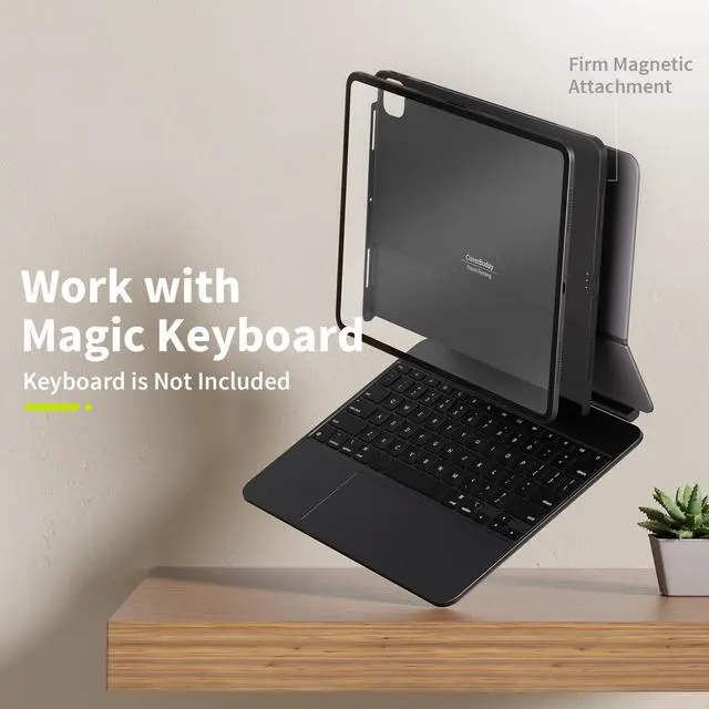 Alt view image 3 of 4 - SWITCHEASY CoverBuddy Lite for 2024 iPad Pro 13" - iPad Pro Case Compatible with Magic Keyboard for iPad Pro 13" (M4), for Those Who Don't Have Stylus Pencil - Black (1.2)