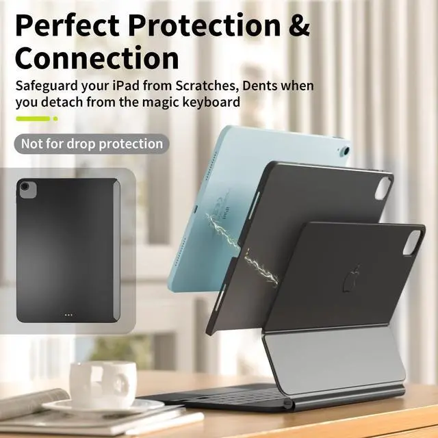 Alt view image 4 of 4 - SWITCHEASY CoverBuddy Lite for 2024 iPad Pro 13" - iPad Pro Case Compatible with Magic Keyboard for iPad Pro 13" (M4), for Those Who Don't Have Stylus Pencil - Black (1.2)