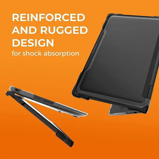 Alt view image 2 of 4 - Gumdrop SlimTech Laptop Case Fits HP Chromebook 11 G8/G9 EE. Designed for K-12 Students, Teachers, and Classrooms - Drop Tested, Rugged, Lightweight, Shockproof Bumpers for Reliable Device Protection