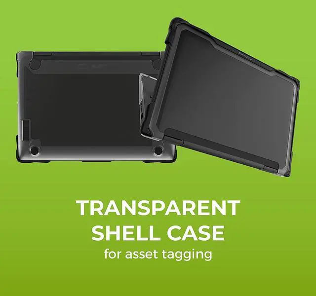 Alt view image 3 of 4 - Gumdrop SlimTech Laptop Case Fits HP Chromebook 11 G8/G9 EE. Designed for K-12 Students, Teachers, and Classrooms - Drop Tested, Rugged, Lightweight, Shockproof Bumpers for Reliable Device Protection