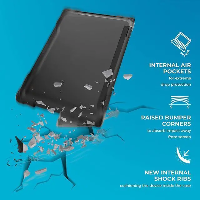 Alt view image 4 of 4 - Gumdrop SlimTech Laptop Case Fits HP Chromebook 11 G8/G9 EE. Designed for K-12 Students, Teachers, and Classrooms - Drop Tested, Rugged, Lightweight, Shockproof Bumpers for Reliable Device Protection