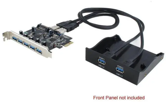 Alt view image 4 of 5 - SEDNA - PCI Express USB 3.0 7 Port Adapter (Support Win 8 Uasp, Super Fast Speed), SATA Power Connector