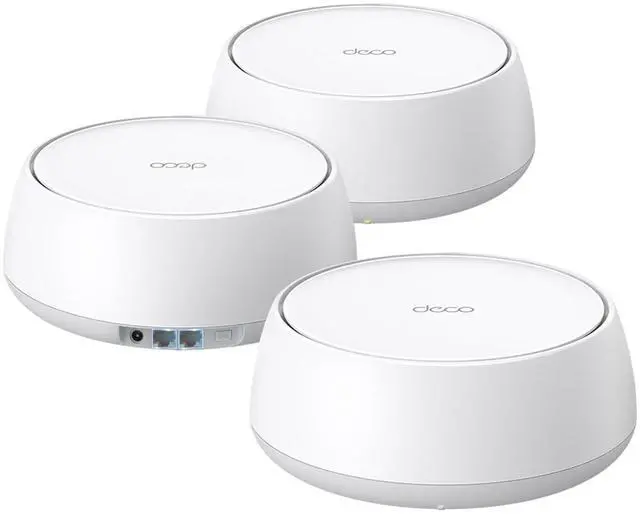 Main image of TP-Link Dual-Band BE5000 WiFi 7 Mesh Wi-Fi System (Deco BE25) | 4-Stream 5 Gbps | 240 Mhz Channels | Covers up to 6,600 Sq.Ft | 2X 2.5G Ports Wired Backhaul | VPN,MLO, AI-Roaming, HomeShield (3-Pack)