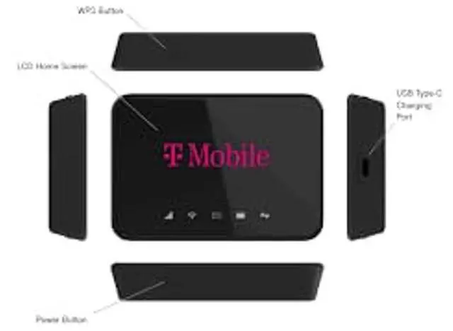 Alt view image 2 of 5 - T-Mobile TMOHS1 | 4G LTE | Portable WiFi Hotspot Device | Connect up to 10 Devices | 3000mAh Battery