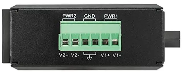 Alt view image 4 of 5 - Intellinet Industrial Gigabit Media Converter & PoE+ Injector-Up to 30W for 1 PD, Handles Extreme Temps, IP40 Metal Housing, DIN-Rail Mountable, 10/100/1000Base-TX RJ45 to SFP-3 Yr Mfg Warranty-508988