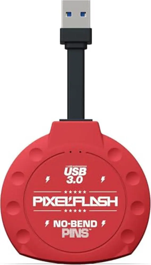 Alt view image 5 of 5 - PixelFlash CF Card Reader (Red) - Compact Flash Memory Card Adapter with Cabled USB 3.0, 5GB/s File Transfer, No-Bend Pins, Supports UDMA-7, Anti-Slip & Anti-Scratch, Compatible to Most Brands & OS