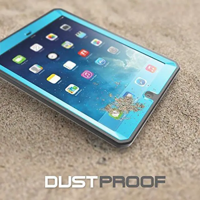 Alt view image 3 of 5 - iPad Air Case, SUPCASE Heavy Duty Beetle Defense Series Full-Body Rugged Hybrid Protective Case Cover with Built-in Screen Protector for Apple iPad Air (Blue/Black, not fit iPad Air 2)