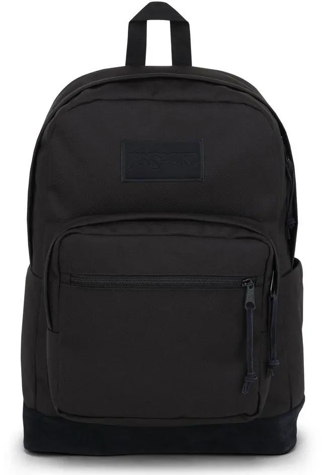 Main image of JanSport Right Pack Backpack - Durable Daypack with Padded 15" Laptop Sleeve, Spacious Main Compartment & Integrated Water Bottle Pocket - Monochrome Black