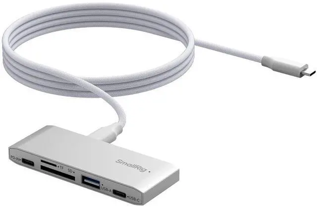 Main image of SmallRig 5-in-1 Memory Card Reader, Dual USB-C & SD/TF Card Slots, 65W PD Charging, for SD, SDHC, SDXC, Micro SD, Micro SDXC, Micro SDHC Cards, Travel Photography - 4746